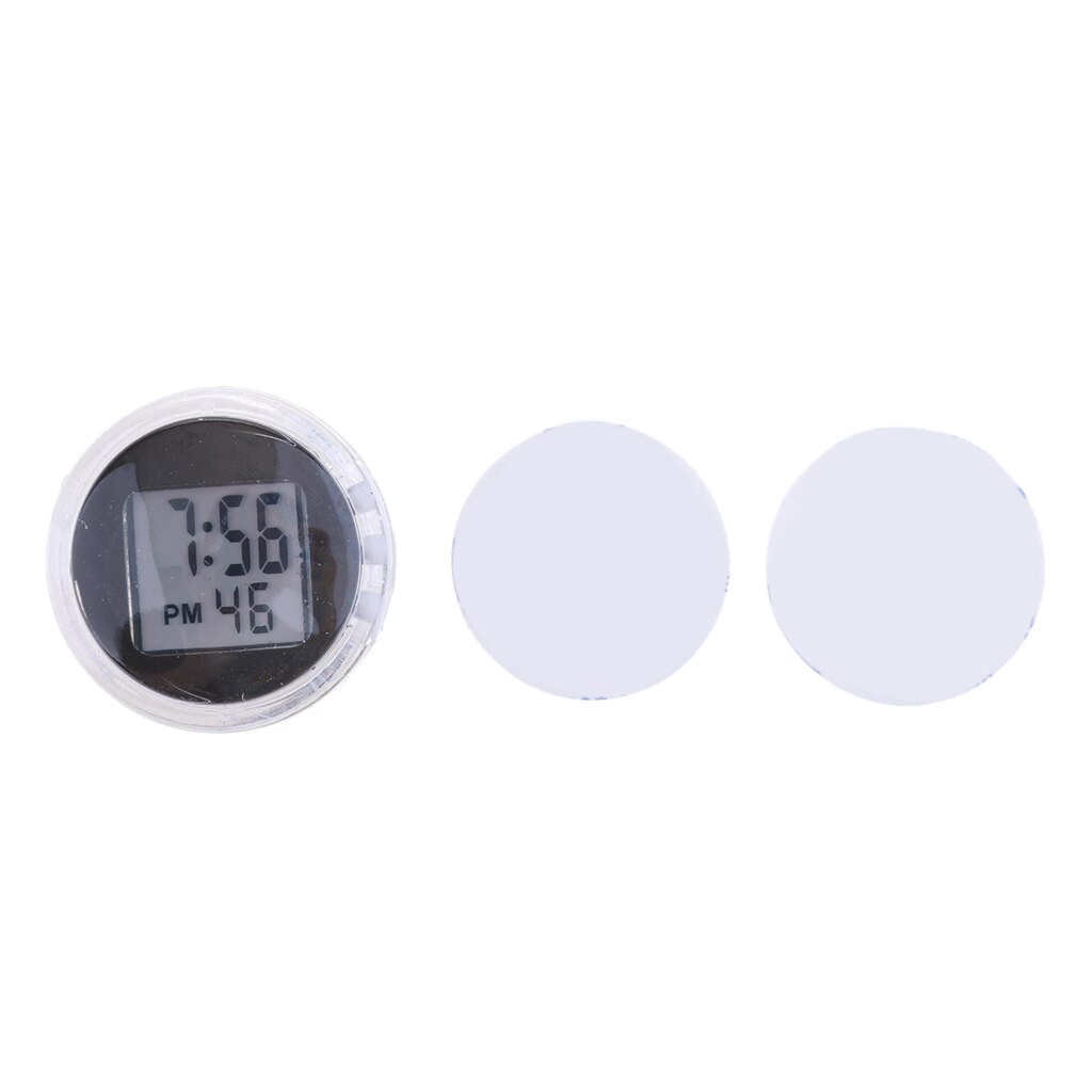 Univeral Plastic Hour Minutes Seconds Meter Guage Motorcycle Bike Waterproof Digital Clock 1.1inch