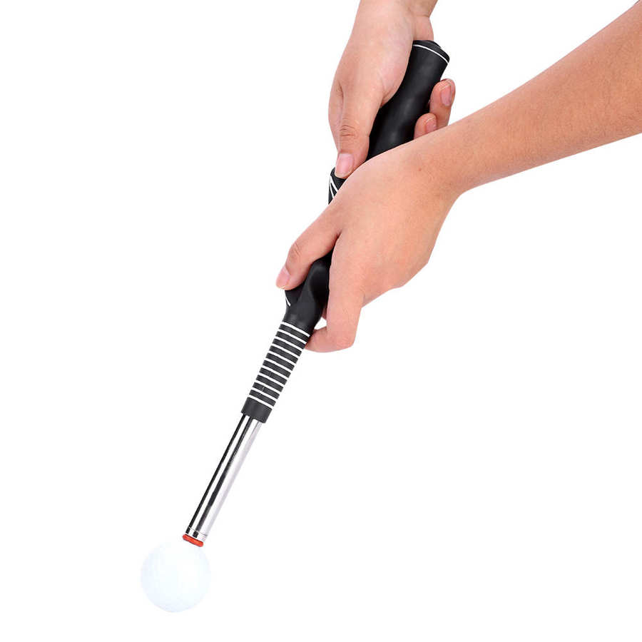 Swing Trainer Aid for Improved Rhythm Flexibility Tempo and Strength Swing Grip Trainer Warm Up Training Aid Telescopic Club for