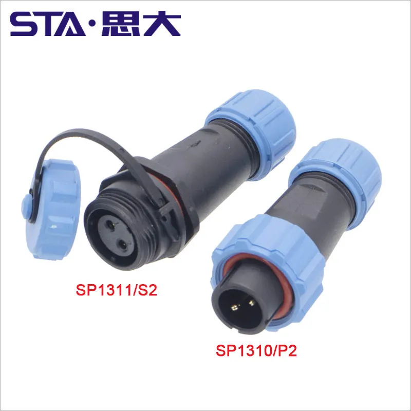 SP1310 SP1311 Wasserdichter Docking-Stecker SP13 2-polig, 3-polig, 4-polig, 5-polig, 6-polig, 7-polig, IP68-Kabelstecker: Dark Grau
