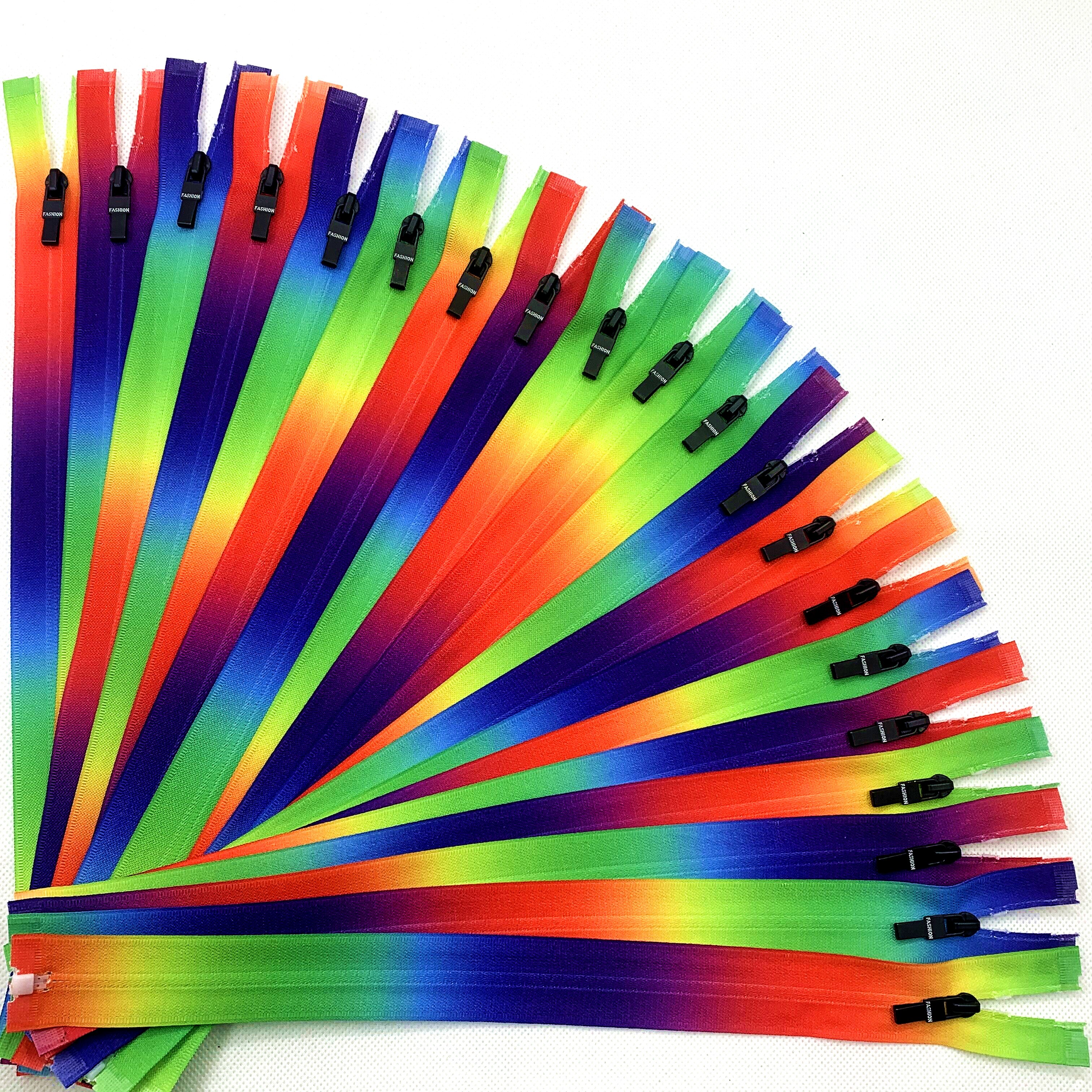 10/20/50Pcs 3 # Open Einde 35Cm (14 Inch) Kleurrijke Nylon Rits, gedrukt Diy Tailoring, Naaien Craft Kledingstuk