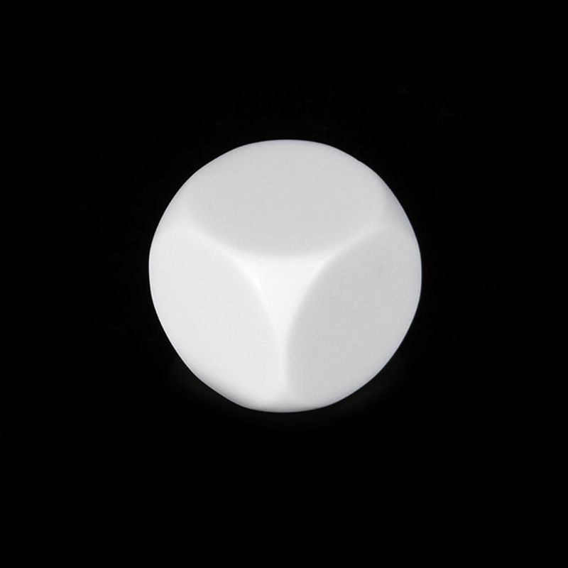 2 stücke 30mm Acryl Blank Würfel Kinder DIY Spielzeug Schreiben Malerei Graffiti Familie Bord Spiele