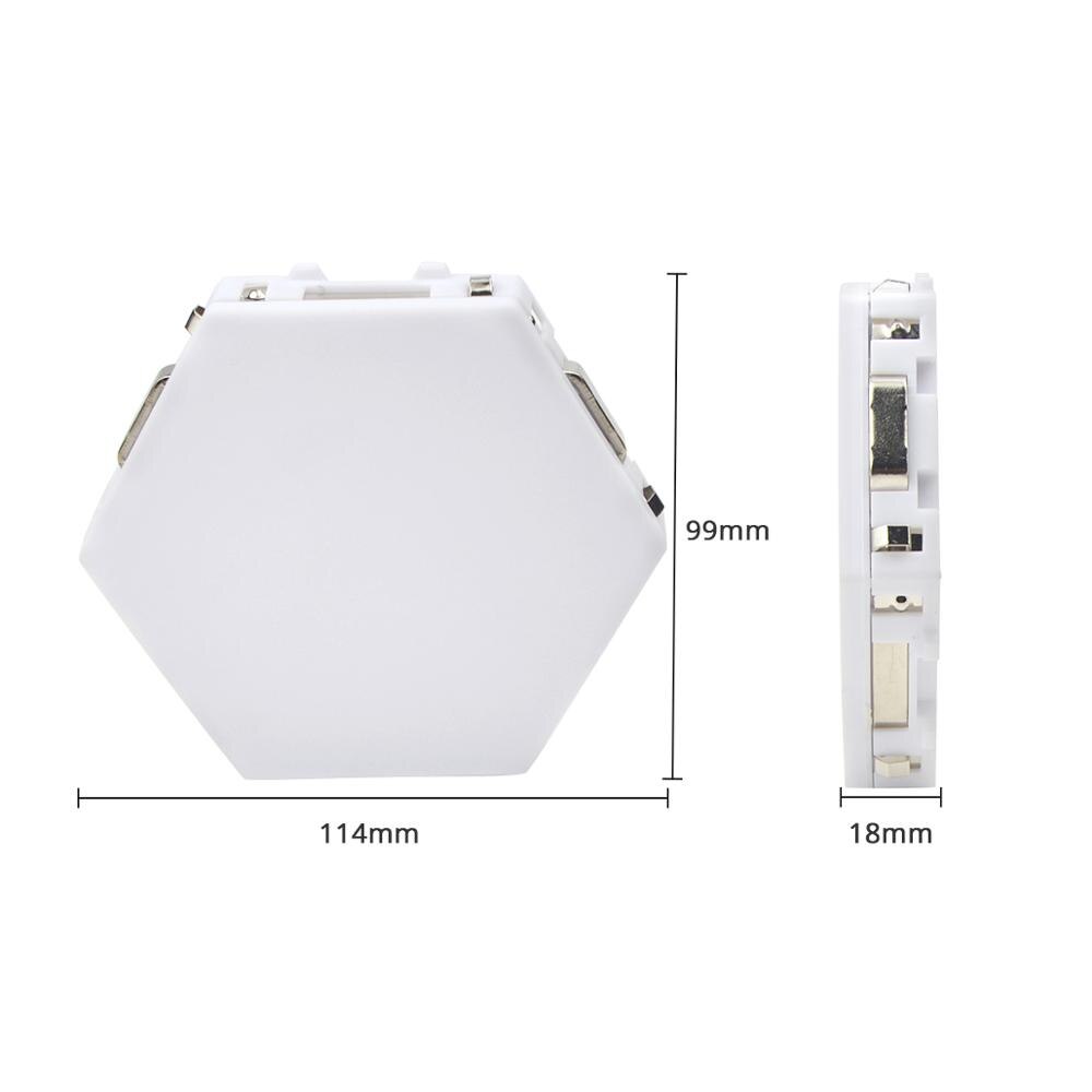 Hexagons Quantum Light Magnetic Hand Touch Sensor LED Panel Lights DIY Combination Wall Home Decoration Lamp painel de