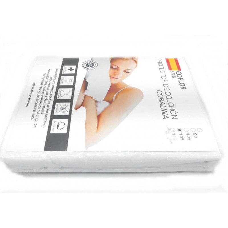 COFLOR espagne-protège matelas Coraline respirant polyuréthane 135x19 0/200 cm