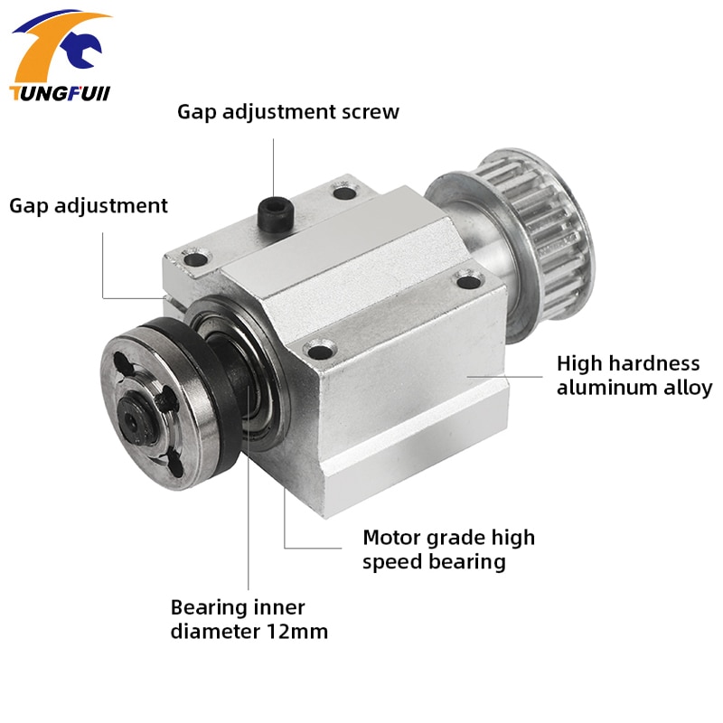 Aluminum Alloy Grinding Tool Mini Table Saw No Power Spindle Assembly High Precision DIY Wood Bearing Housing Cutting Machine