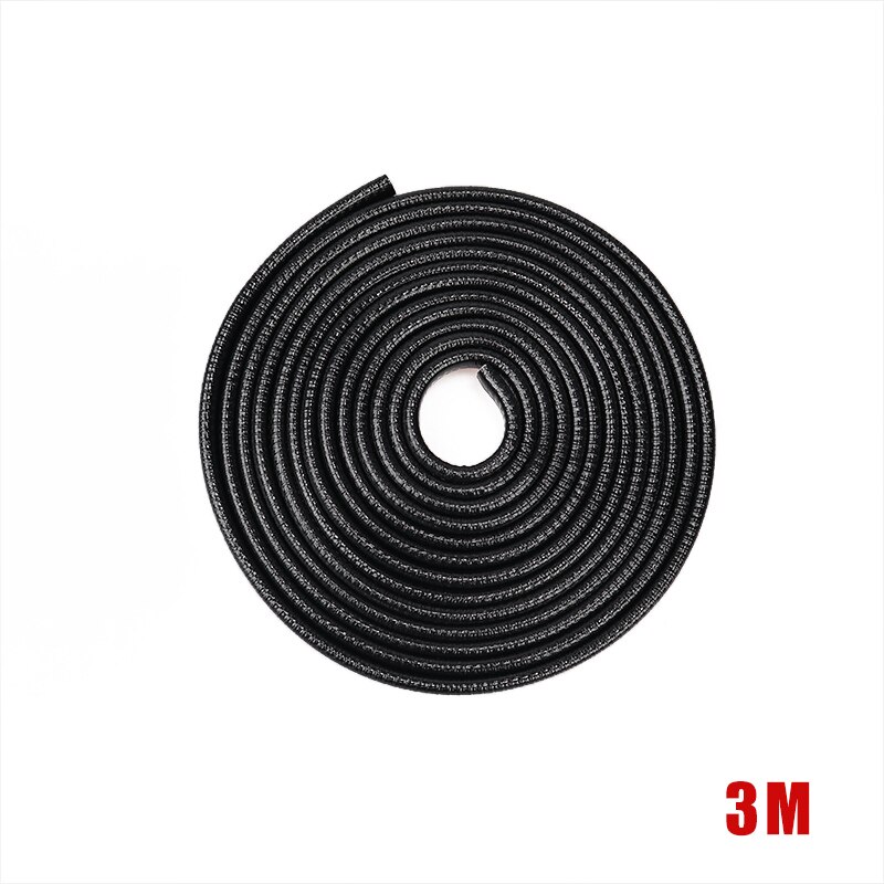 3m bildør kantbeskyttelse bildør anti kollisjon stripe med stål tallerken støtfanger listverk kant moden bil beskytter stripe forsegling: 3m svarte