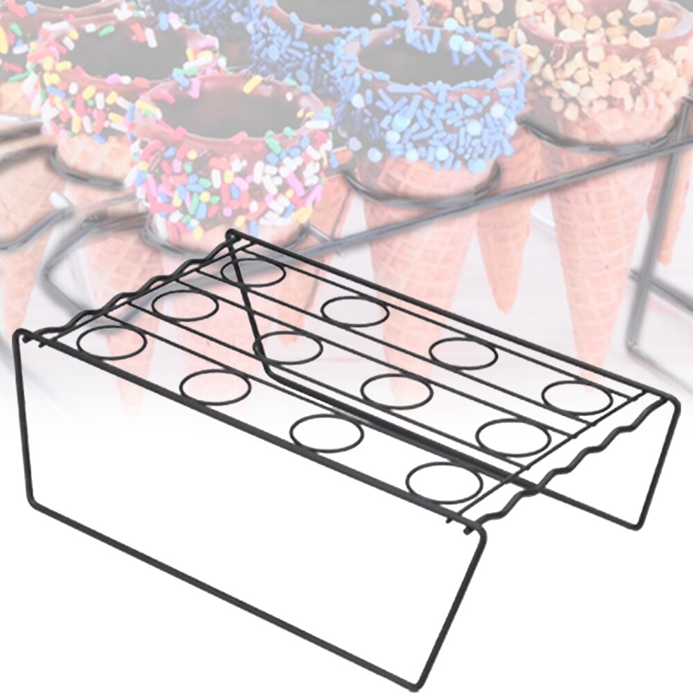 12 Holes Cupcake Cake Crisp Tube Restaurant Decorative Sushi Hand Roll Cone Holder Eco-friendly Ice Cream Stand Wedding Display