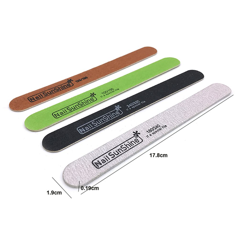Lime à ongles professionnelle, 1 pièce, papier de verre, forte et épaisse, tampon pour manucure, outils de ponçage, Lime 80/100/150/180/240
