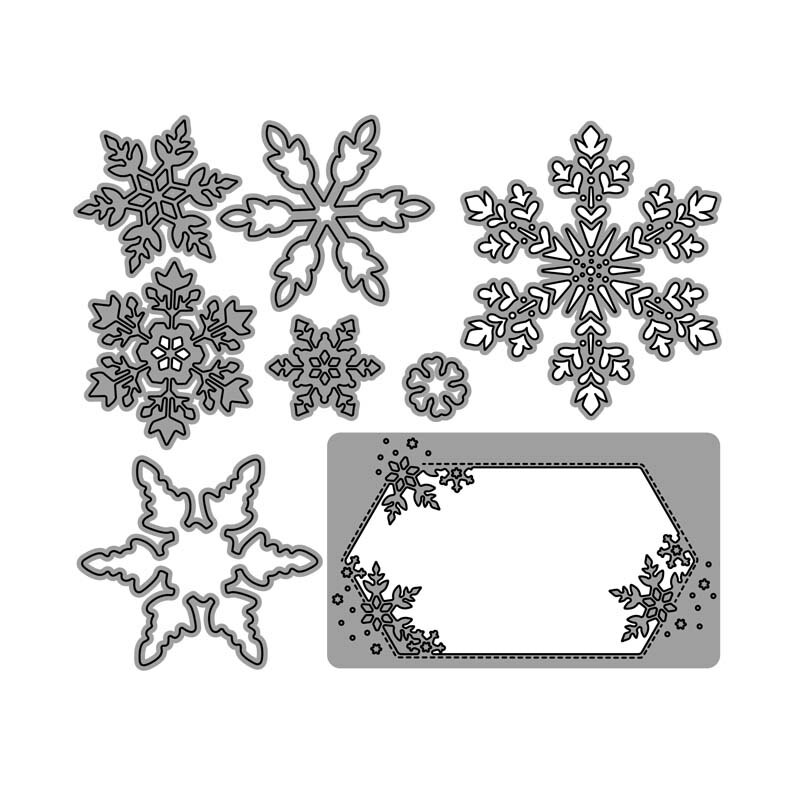 Ch snefnug ønsker at skære metal dekorativt scrapbooking stål håndværk udstansning og frimærker prægning stencil: Kun dø