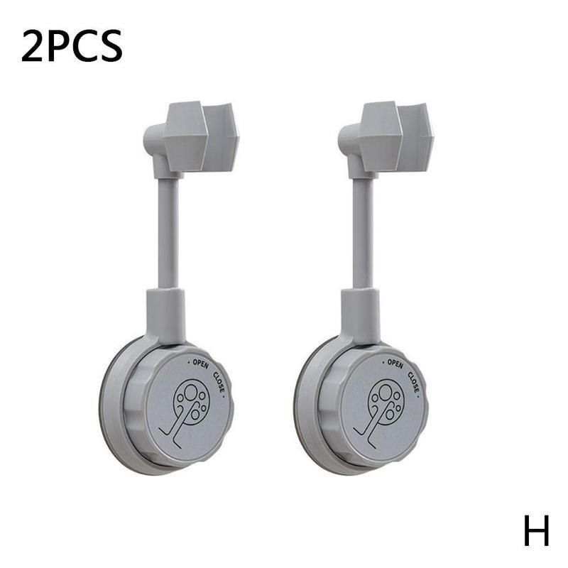 Adjustable Shower Bracket Suction Cup Shower Holder 360 Bathroom Universal Nozzle Stand Base Rotation Punch-free Bracket S0C2: H