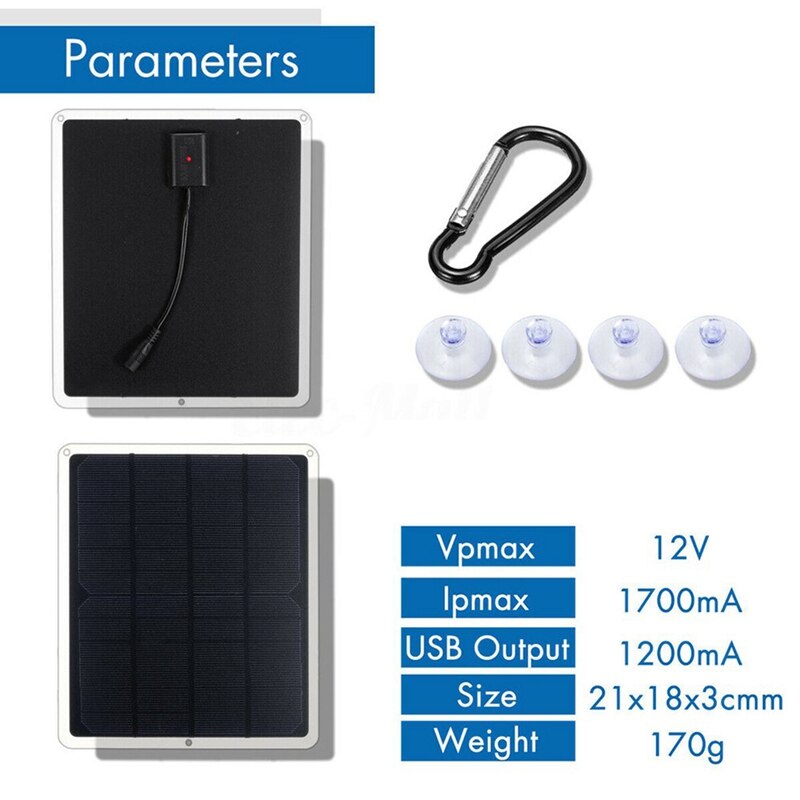 Chargeur de batterie solaire Portable 12V/50W, pour voiture, bateau, pour l&#39;extérieur