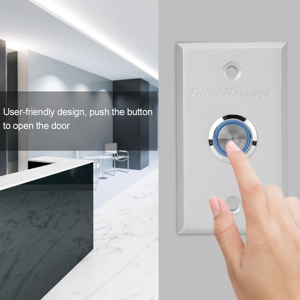 Door Access Control System Exit Button Door Push Release Switch With Indicator Light