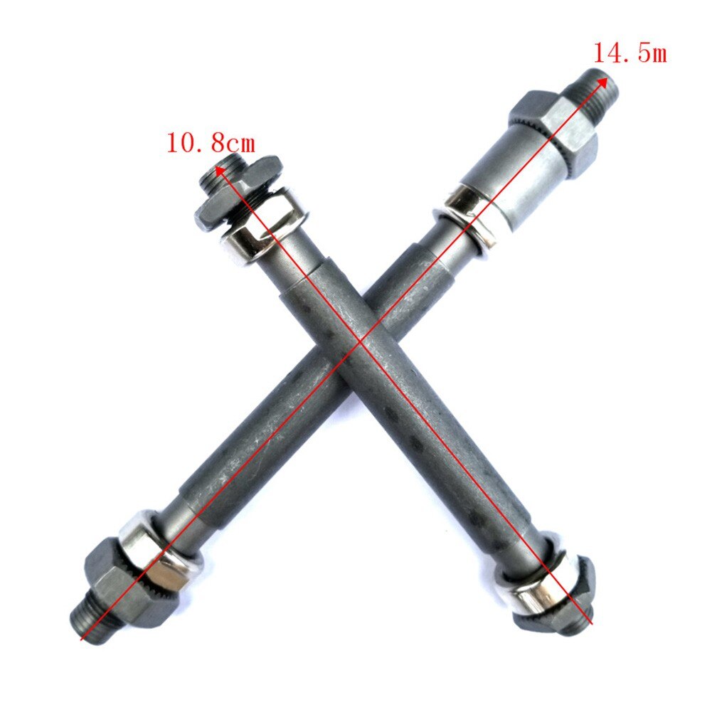 Bicycle Hub Front Rear Axle MTB Bike 108/145mm Hollow Hub Shaft Front And Rear Axle With Screw Hollow Axle Cycling