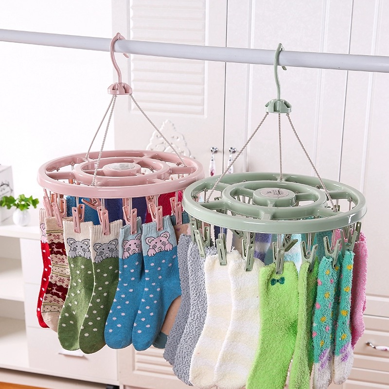 Cintres Rétractables avec 32/24/18 Clips, Vêtements Ménagers, Cheval, Coupe-Vent, Chaussettes, Sous-Vêtements, illant, Supports de vaccage