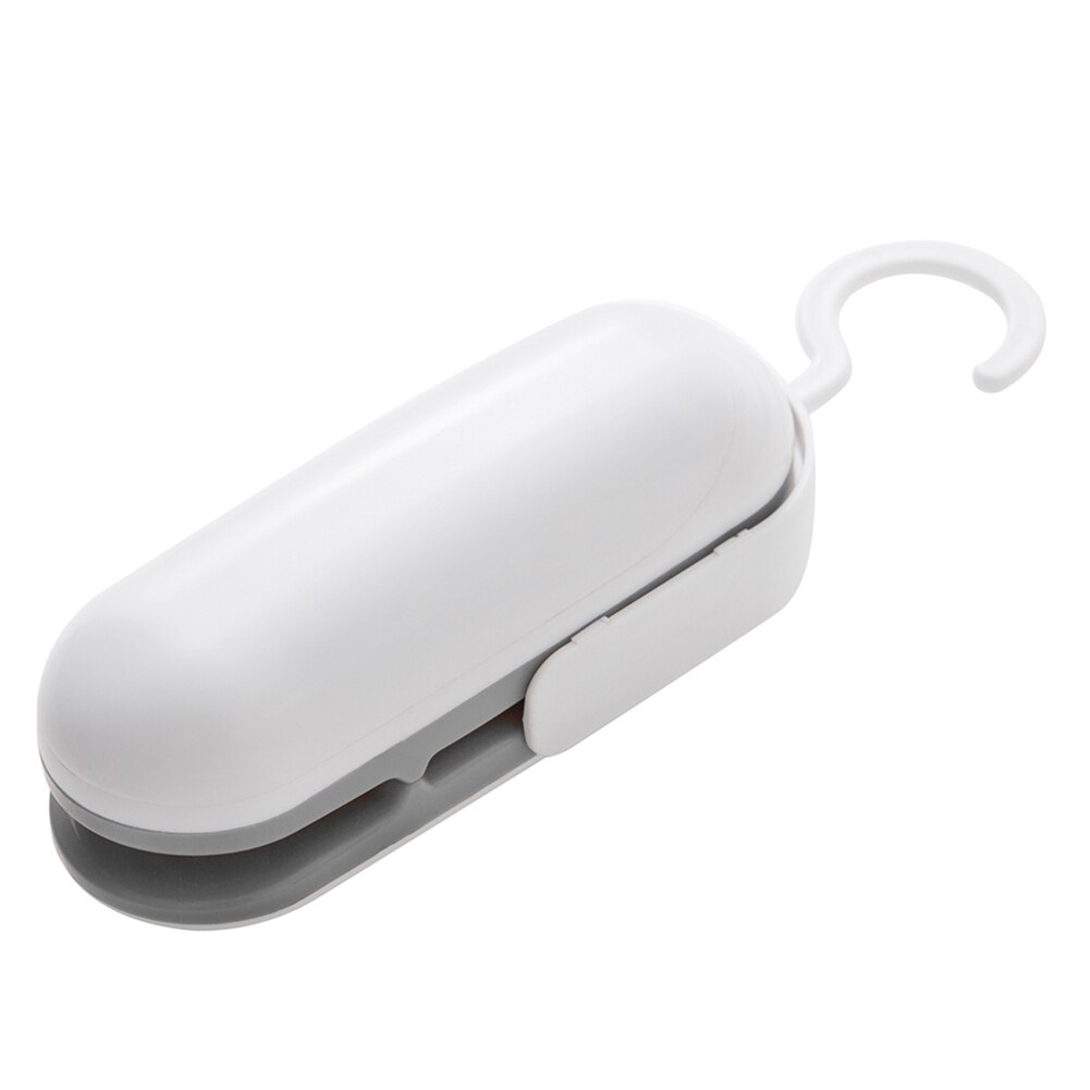 Mini Machine à sceller à la main 2 en 1, Machine à sceller à la chaleur, pince pour sac de collation, outil de presse à main Portable pour ménage gris: vert clair