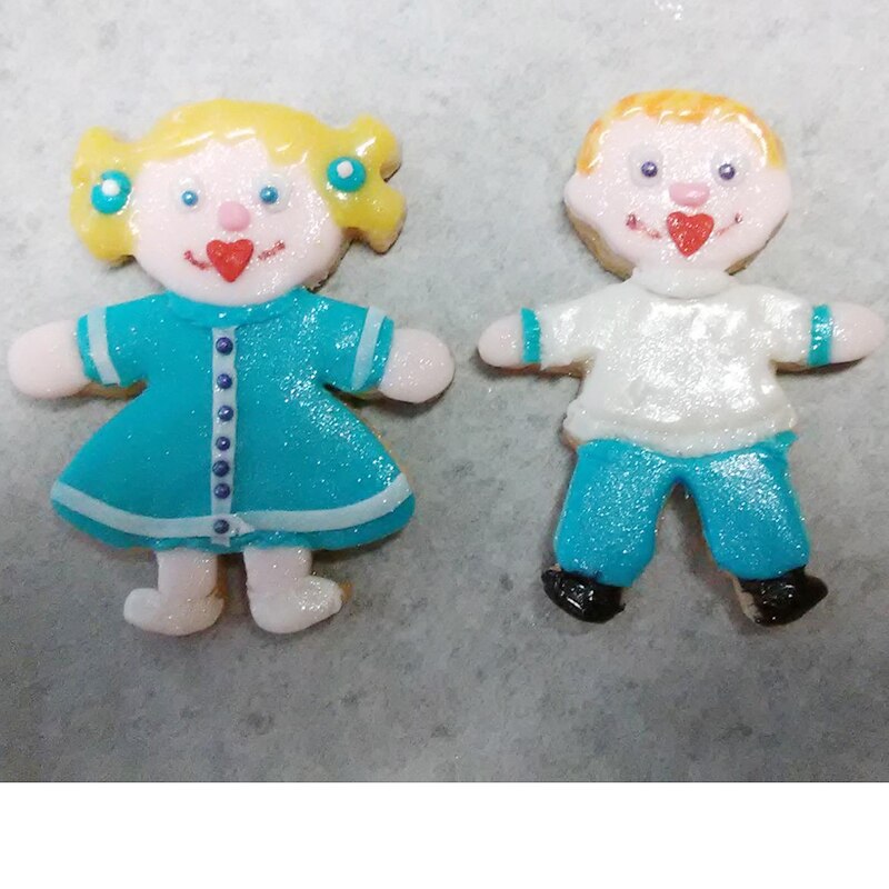 Funny Gingerbread Man Cookie Cutters Boy And Girl Cookie Cutter Set Mold