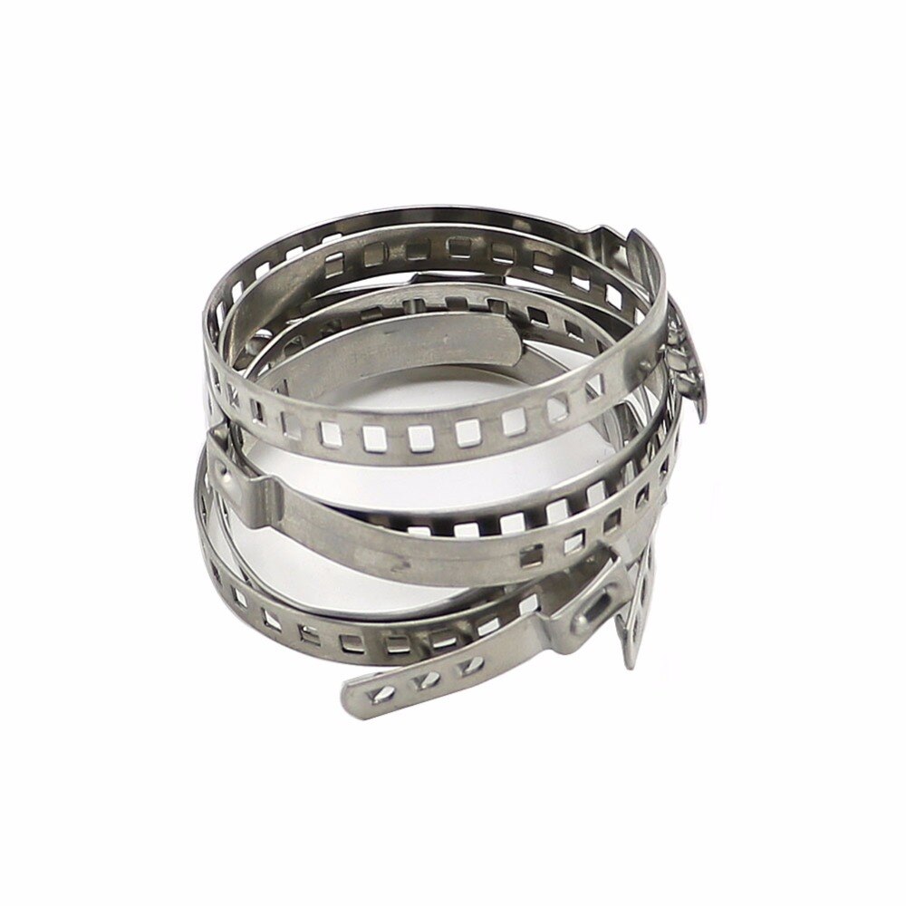 10 stk  / 20 stk universal justerbar aksel cv led boot crimp klemmer store &amp; små sæt rustfrit stål til bilkøretøj