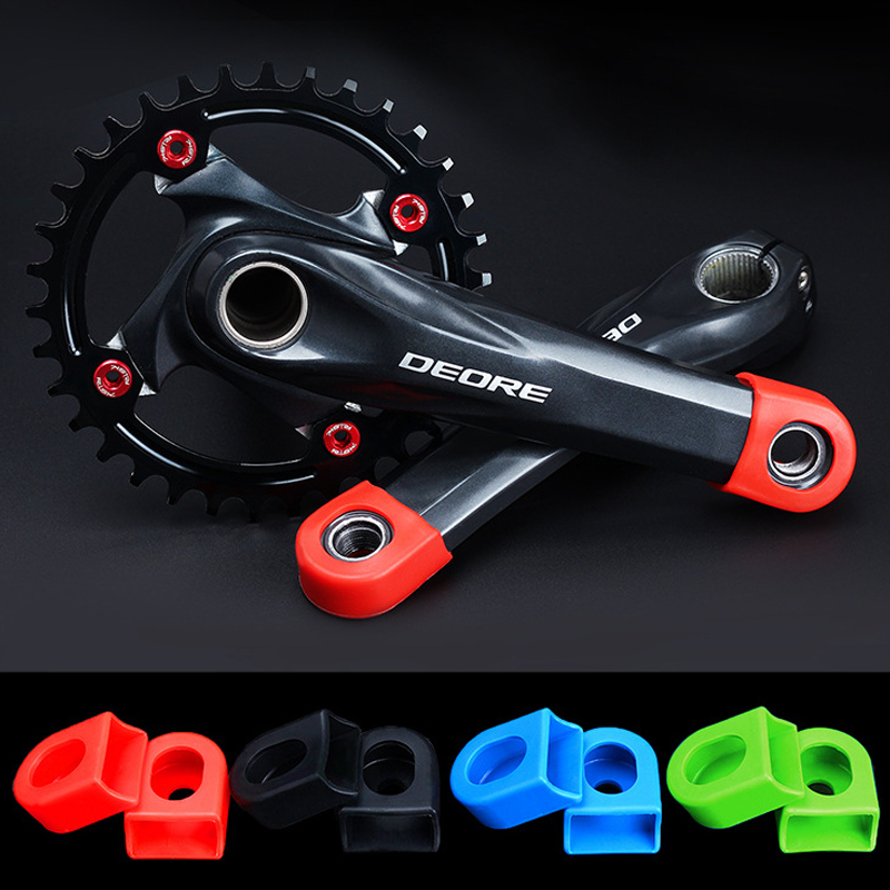 Protector de silicona para manivela de bicicleta, de caucho, para brazo de bielas, para SLX XT XTR, accesorio antipolvo