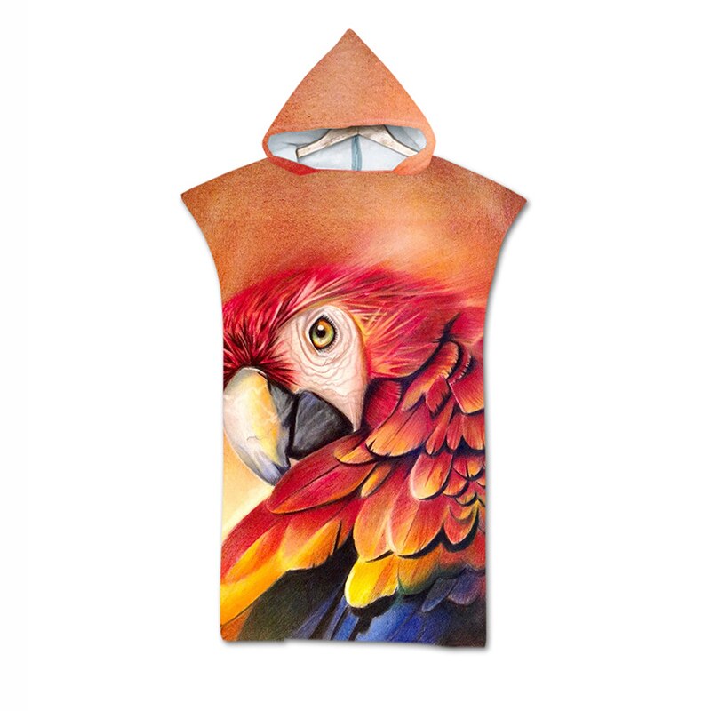 Outdooor Mikrofaser Schlecht Handtuch Kleid Mit Kapuze Surfen Erwachsene Strand Badeanzug Gedruckt Schwimmen schnell trocken Sport Mantel