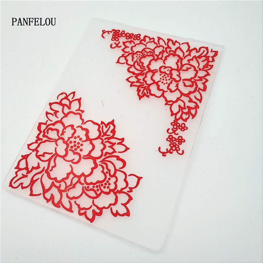 PANFELOU Easter Lace border card Embossing folders Plastic For Scrapbooking DIY Template Fondant Cake Photo Album Card Making