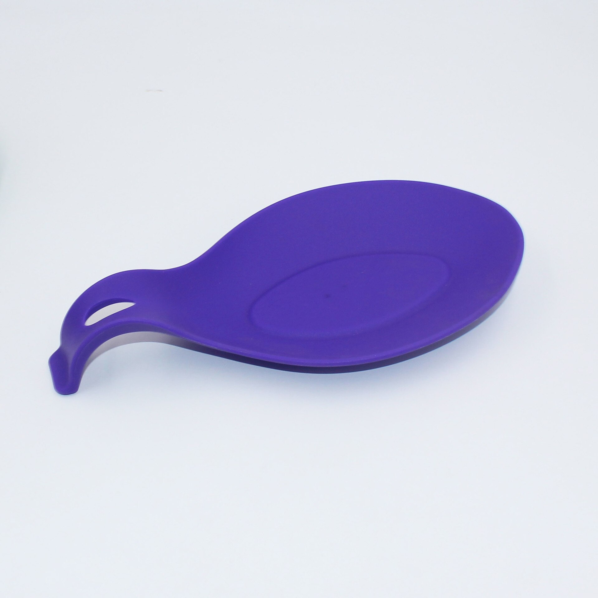 Kitchen Silicone Spoon Rest, Flexible Almond-Shaped, Silicone Kitchen Utensil Rest Ladle Spoon Holder