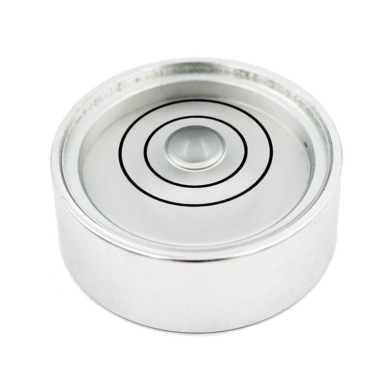 Round Spirit Level Bubble Metal Universal Leveler Bead Level Measuring Instrument 1PCS