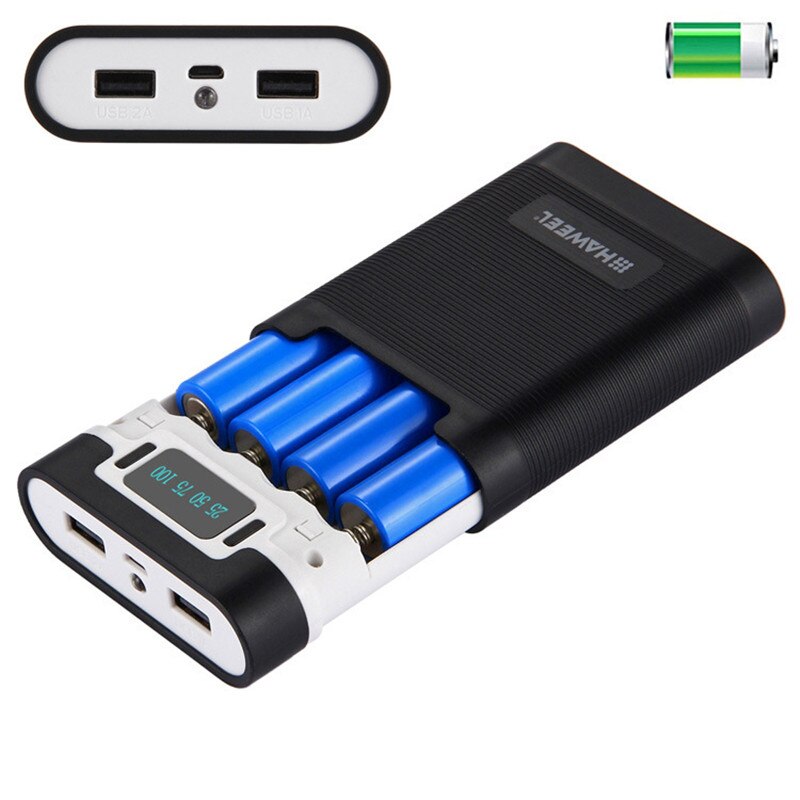 Universal 18650 batteri boks bærbar gør-det-selv usb mobil powerbank oplader pakke boks batteri taske power bank kit opbevaringsboks