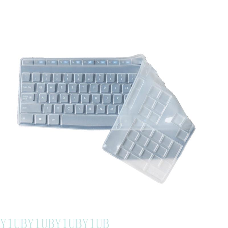 Y1UB Dustproof Waterproof Transparent Silicone Keyboard Cover Skin Protectors for MK345 K345 Wireless Keyboard Accessories
