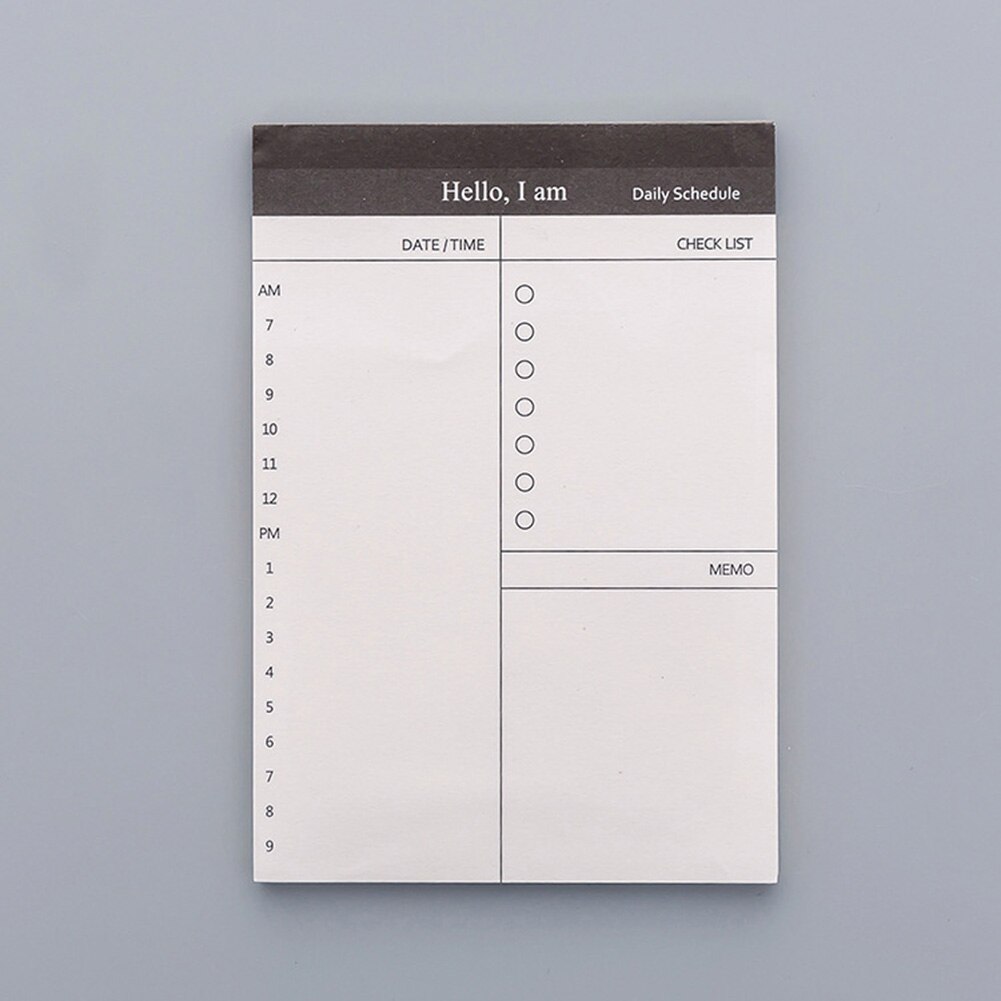 2 stuks kleine papieren memoblokjes dagelijkse planner checklist voor op het bureau schoolbenodigdheden kantoorbenodigdheden: A3