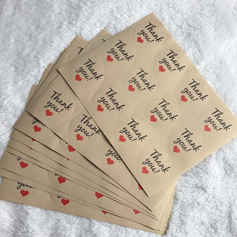 108 pcs Kraft Papier Bags Dank U Dragee Candy Papieren Zakken Sticker Mariage Wedding Party DIY Chocolade Wikkelen Levert: Default Title