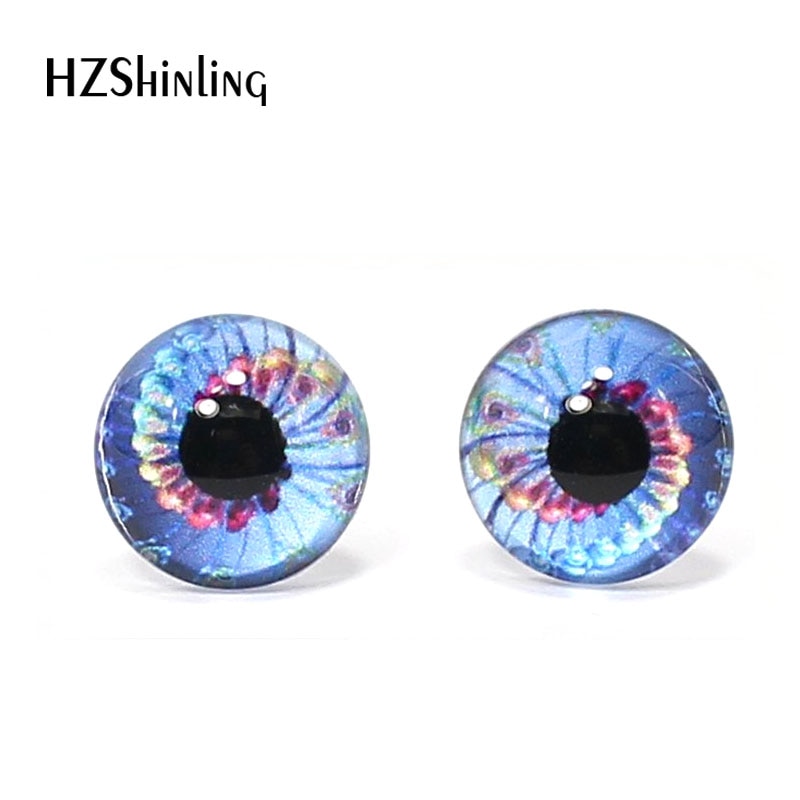 3 par 12mm håndlavede runde glas øjne drage monster øjne glas cabochons diy dyr kæledyr dukke legetøj øjne tilbehør