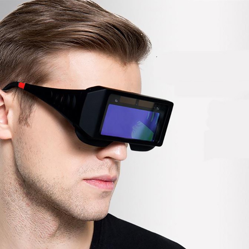 Sicherheit Maske Automatische Augen Brille Solar- Gläser Objektiv Schweißen Photoelektrische Helm Für Bau Schweißen Arbeit