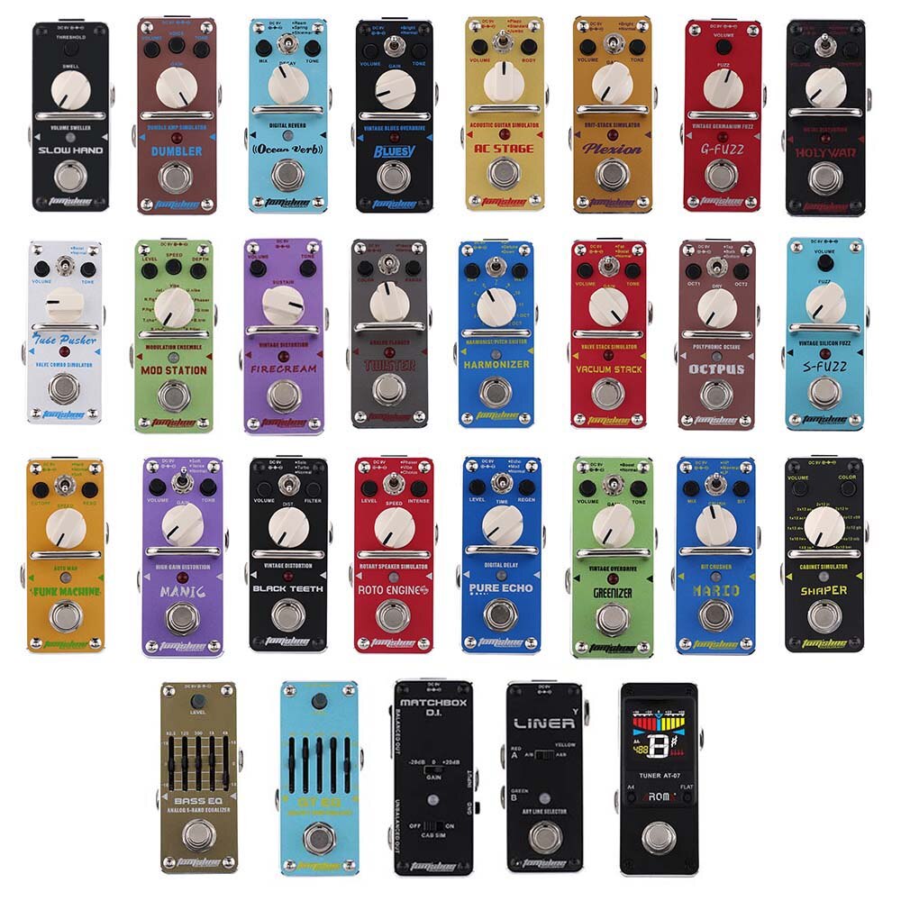 Aroma AHAR-3 Harmonizer Harmonist/Tonhöhe Schalthebel Elektrische Gitarre Effekt Pedal Mini Einzigen mit True Bypass Energie Kabel
