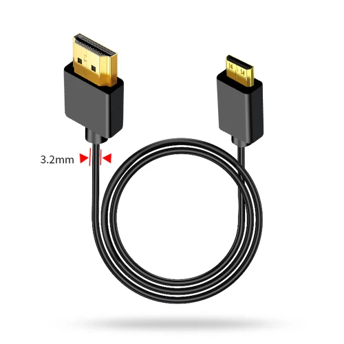 HDMI & Mini HDMI & Micro HDMI 2.0 Version 4K 60P Flexible Cable Hdmi-2.0 4K HD Thin Soft Short Camera Cable OD3.2 20cm 30cm 50cm: Red / 8m