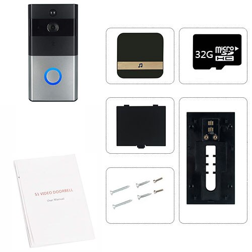 Smart Ip Video Intercom Wifi Video Deurtelefoon Deurbel Wifi Deurbel Camera Voor Appartementen Ir Alarm Draadloze Beveiliging Camera: Option 4