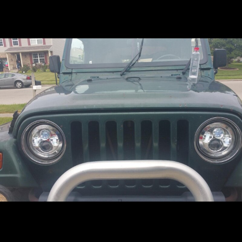 FADUIES 2 Stks 7' Ronde Koplamp lampen Led h4 Koplampen 7 inch Led Koplamp 12 V 24 V Licht Voor jeep wrangler