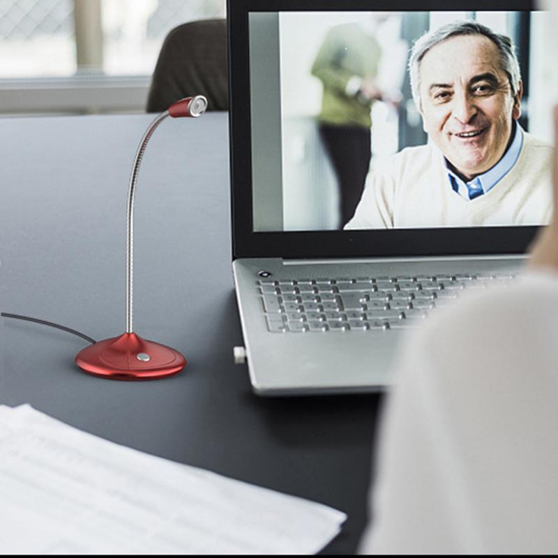 For Desktop PC USB Laptop Microphone Mini Studio Speech Microphone Stand Mic With Holder