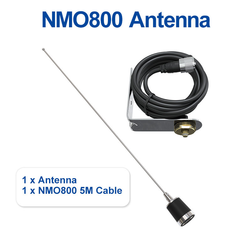Mobile Radio Antenna NMO800 Dual-Band NMO Connector for TYT TH-9800 Baojie D300 Car radios 20.1inch High Gain Long Range Antenna: WHITE