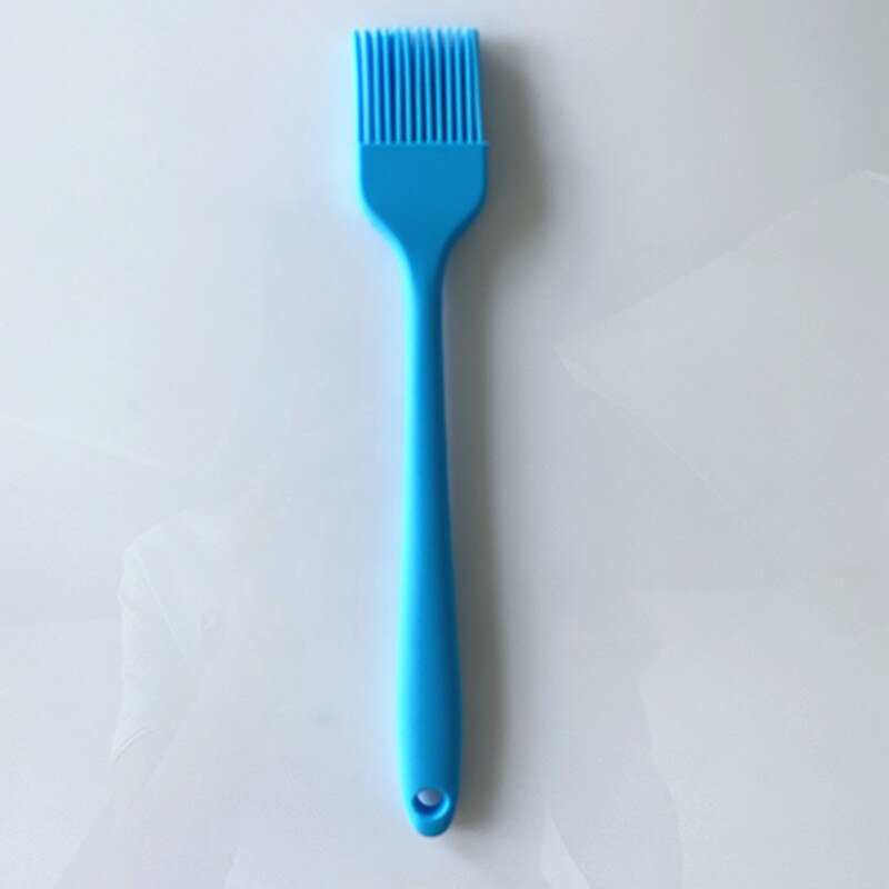 Cooking Silicone Spatula Set Cookie Pastry Scraper Cake Baking Spatula Spoon Scraper For Home Kitchen Tool Utensil Convenience: Blue Brush