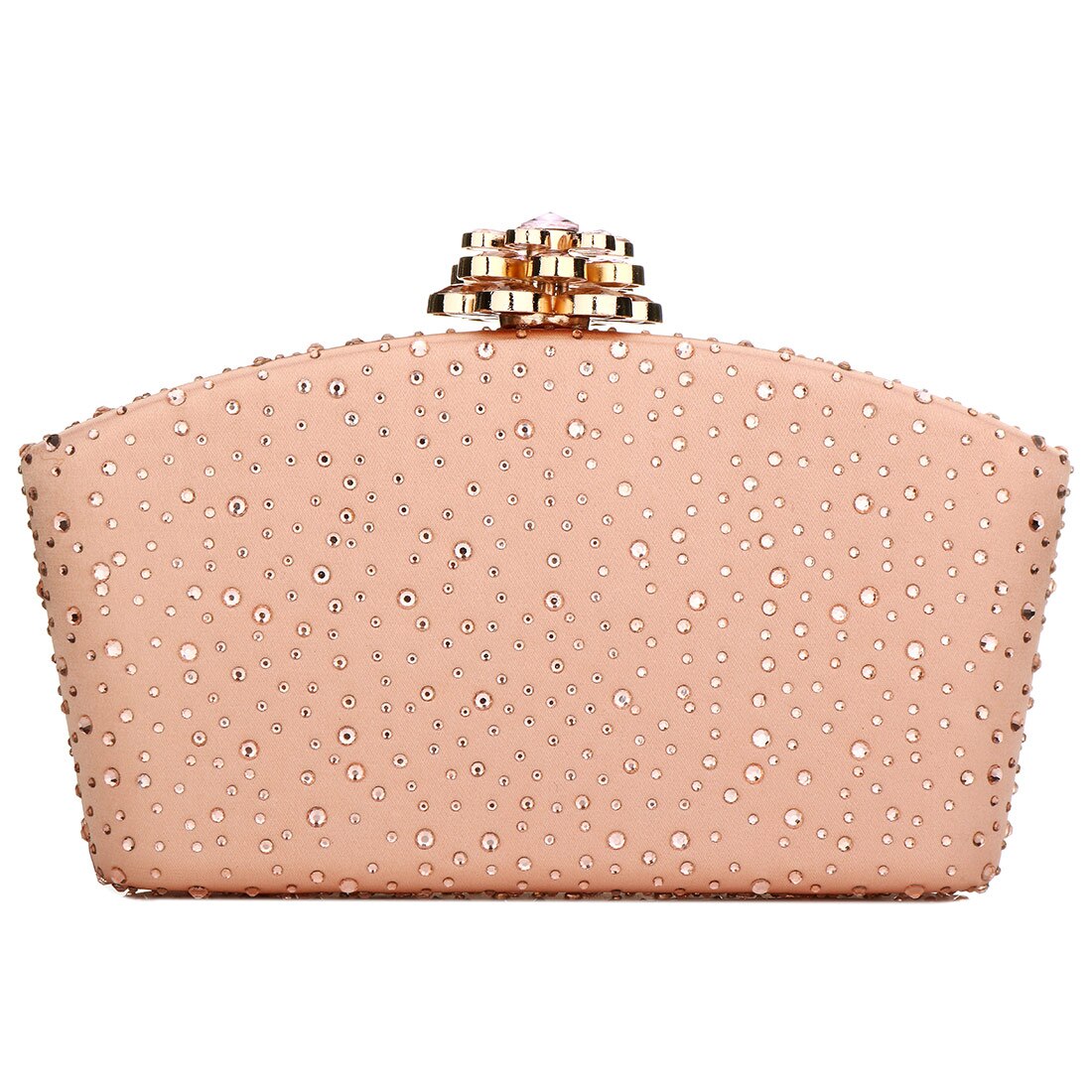 Pochettes en cuir pour femmes, sacs de soirée en forme d'oreiller pour dames, sac à bandoulière Banquet de mariage, pochette de fête tendance avec strass: apricot