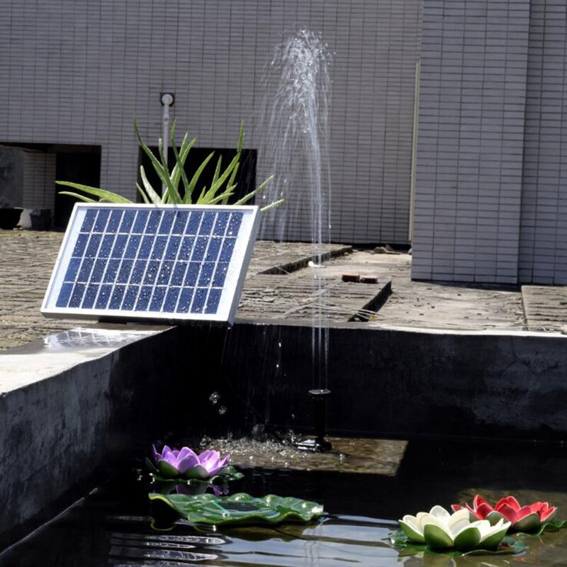 5W Solar- Brunnen Pumpe für Schwimmbad Koi Teich, Vogel Teich, Garten Dekoration, Tauch Pumpe Bausatz