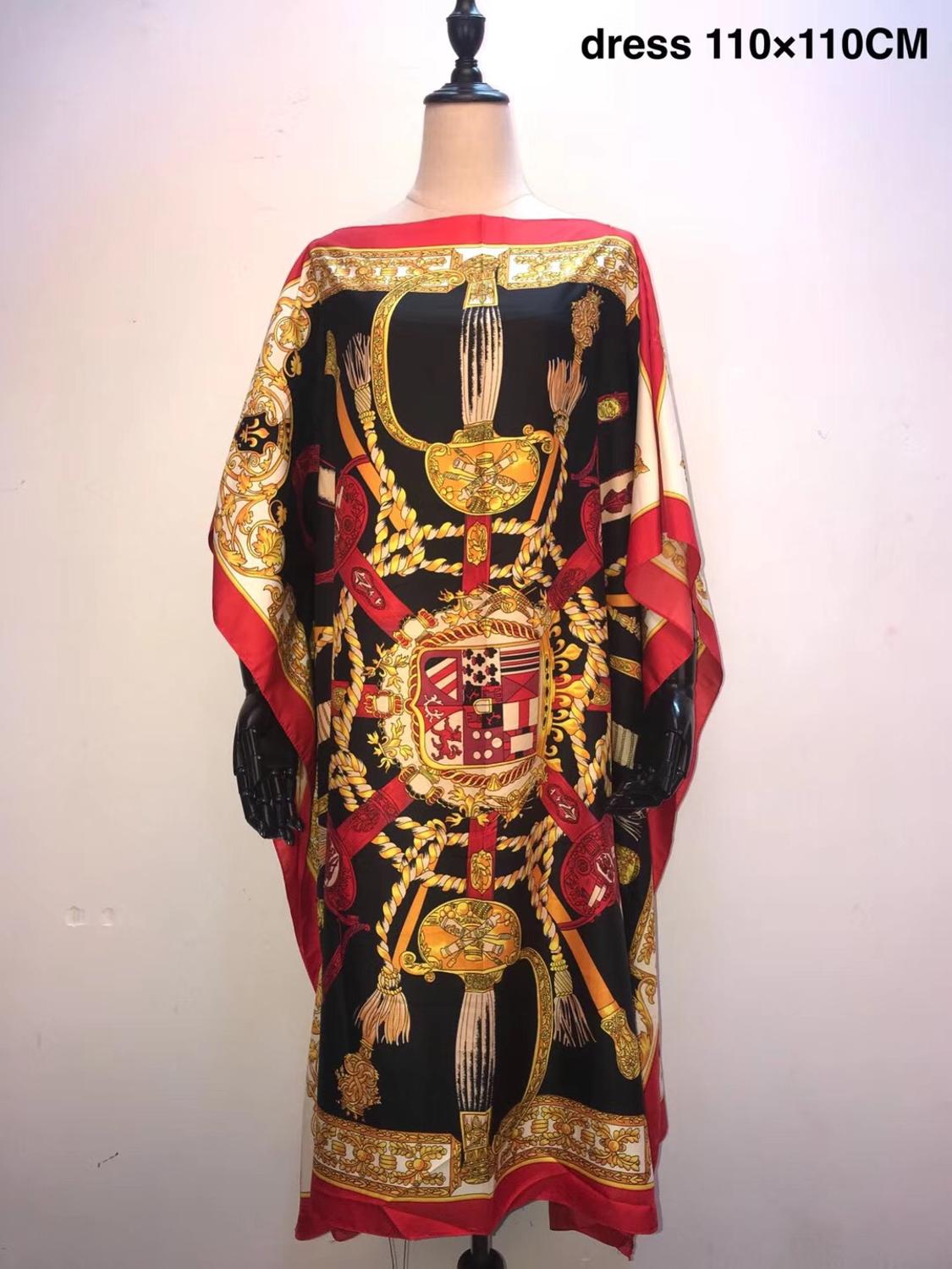 The Africa -  Silk Puff Sleeve V-Neck Maxi Dress