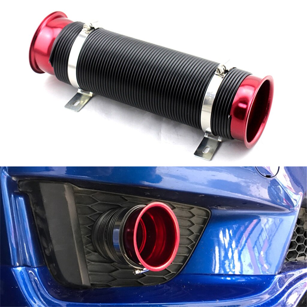 Air Intake Hose Tube Intake Duct Replaces, 3 Inch (76mm) Adjustable Flexible Car Turbo Cold Air Intake System Hose Pip