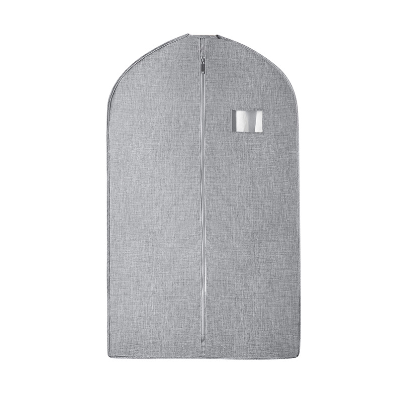 Housse anti-poussière pour vêtements en fourrure respirante, sac suspendu, housse pour manteau en vison, vêtements suspendus, housse de rangement domestique, sac anti-poussière: Gris clair / 70 * 70cm