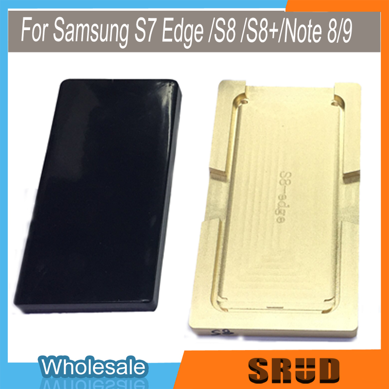 Professionele Positionering Uitlijning Mal Voor Samsung Galaxy S8 S8 Plus Note 8 Curve Scherm Reparatie Metalen Mal Met Siliconen Mat