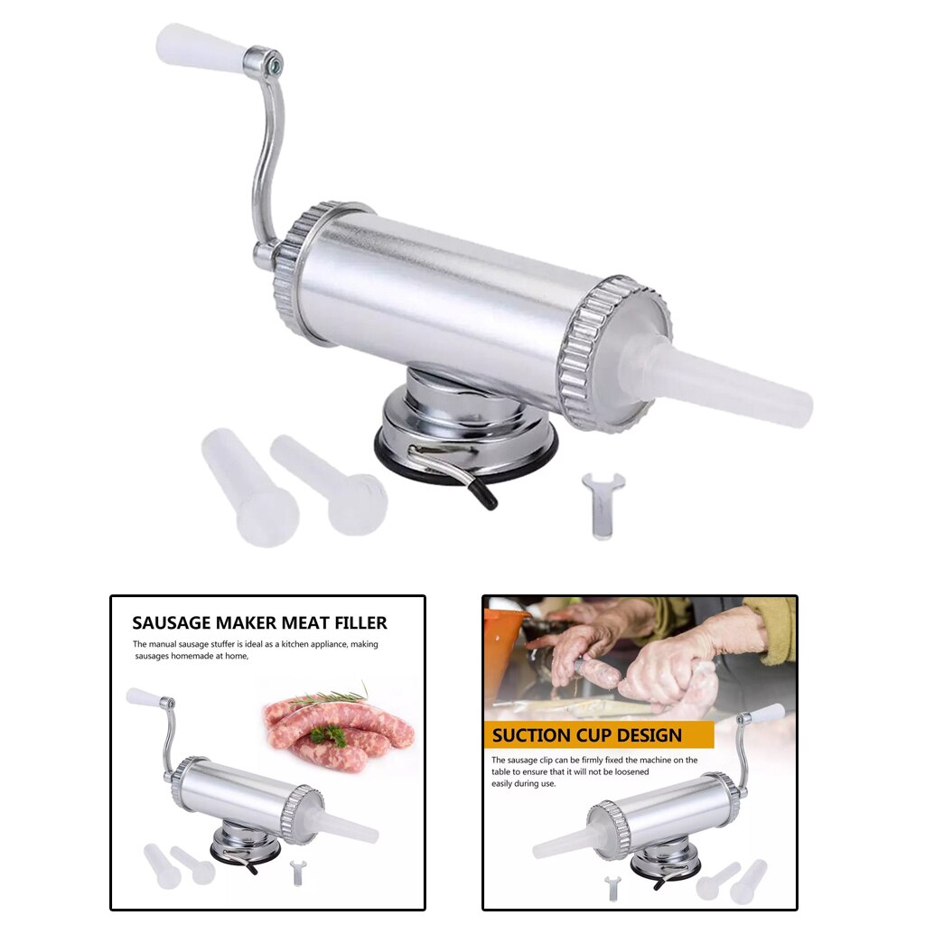 Kitchen Manual Sausage Maker Meat Stuffer Machine Attachment Suction Base