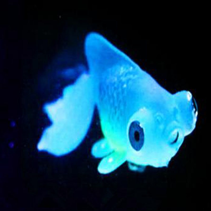 Artificial Soft Silicone Glowing Effect Betta Aquarium Fish Tank Ornament Decor