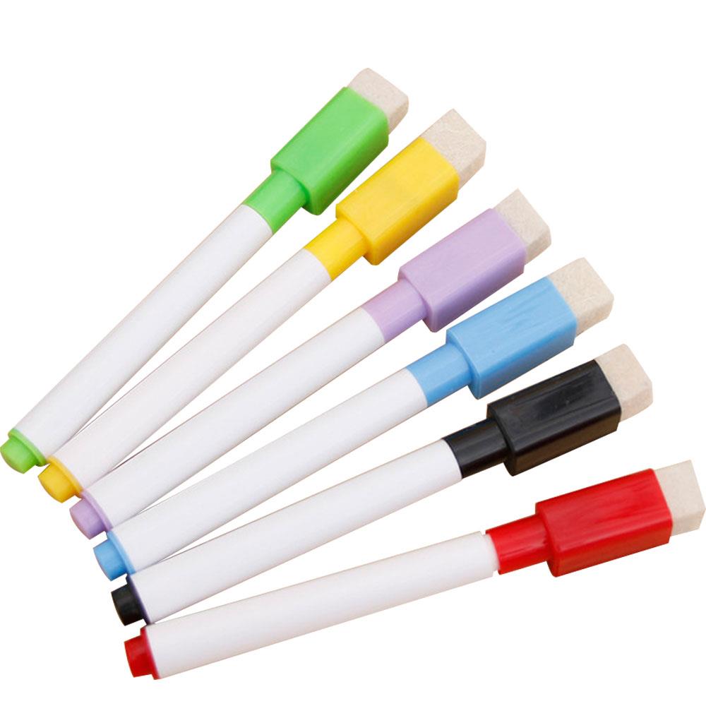 Stylo pour tableau blanc magnétique, effaçable, 4 couleurs aléatoires, marqueur pour tableau blanc, pour étudiant