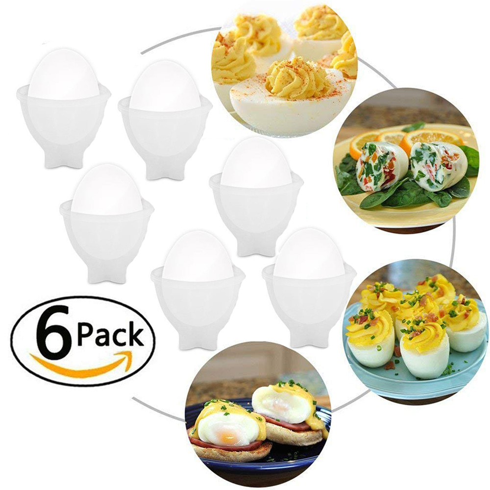 Multifunction Boil Egg Cooker 6 Eggies Poached Egg Cooking Tools With Bonus Egg White Separator Eggs Steamer Cooker