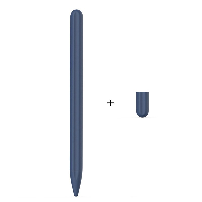 Til huawei m-blyant taske blød silikone stylus pen cover til huawei blyant beskyttende skridsikker pen shell tablet pen ærme: Blå sag