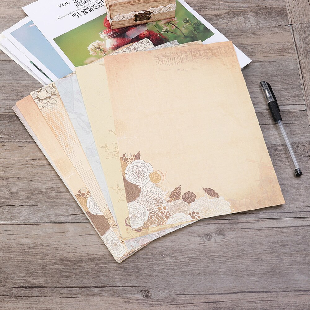 60pcs Vintage Writing Paper Country Style Note Paper Home
